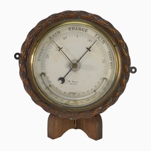 English Boat Thermometer in Oak, Brass and Glass from W.Holt Dover-NEN-2020287