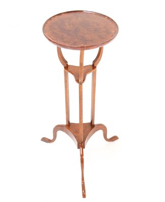 English Burl & Walnut Tripod Table, 19th Century-MY-899874