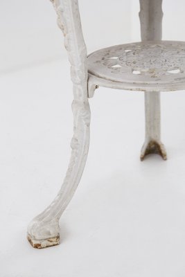 English Cast Iron and Wooden Table, 1890s-RCE-1404594