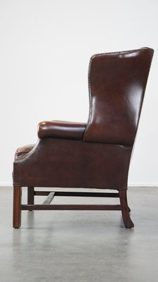 English Chesterfield Wing Chair in Leather-HPP-2039530