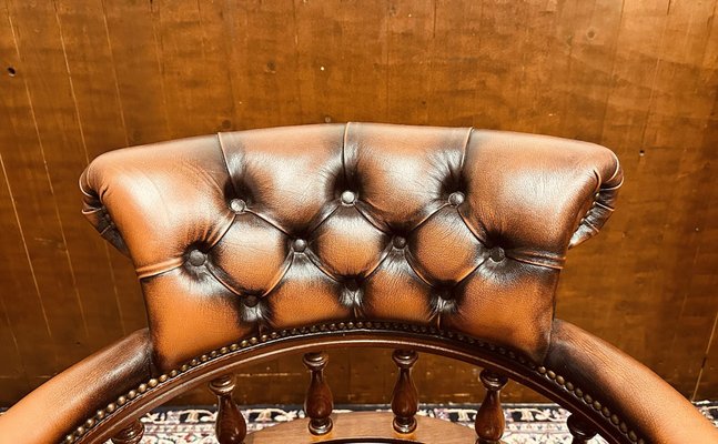 English Classic Westminster Chesterfield Captain Chair-STK-2043477