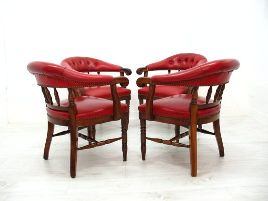 English Club Chairs, 1970s, Set of 4-WVA-1383461