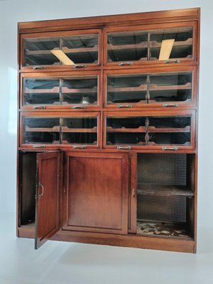 English Display Mahogany Cabinet, 1890s-ZCH-1806744