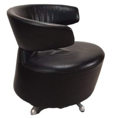 English Executive Swivel Chair in Leather, 1990s-TCS-1311461