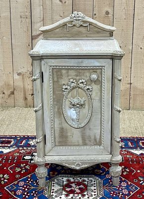 English Fir Bedside Table, 1950s-QYF-2021895