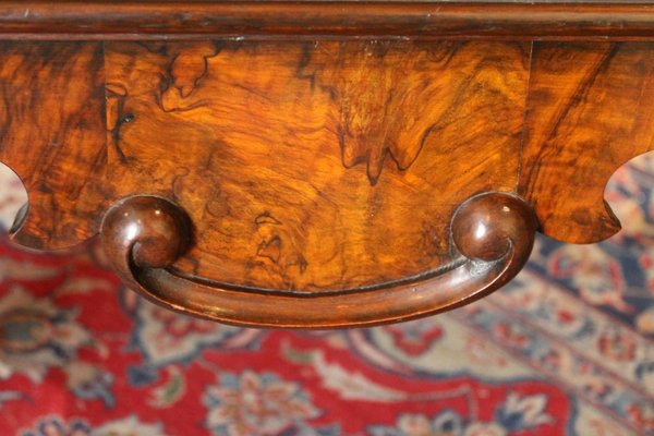 English George II Style Burl Walnut and Marquetry Chest on Stand or Highboy, 1890s-AXE-1433464