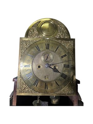 English George III 18th Century Japanned Tall Case Clock with Chinoiserie Décor, 1750s-FDW-2026502