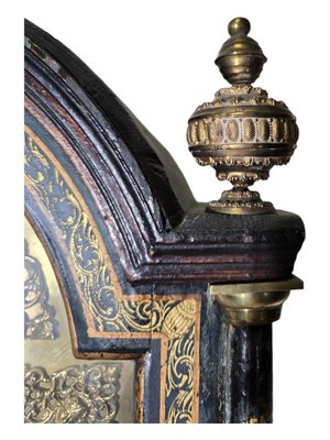 English George III 18th Century Japanned Tall Case Clock with Chinoiserie Décor, 1750s-FDW-2026502