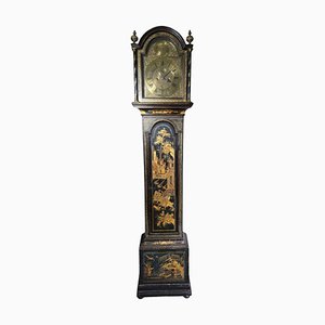 English George III 18th Century Japanned Tall Case Clock with Chinoiserie Décor, 1750s-FDW-2026502