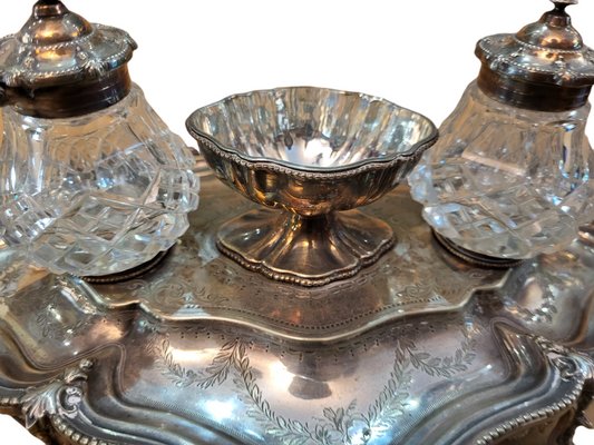 English George III Inkstand by Thomas Watson & Co, 19th Century, Set of 4-TCS-1357401