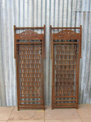 English Iron Steamer Ship Deck Chairs, 1920s, Set of 2-EA-1797570