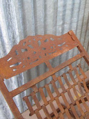 English Iron Steamer Ship Deck Chairs, 1920s, Set of 2-EA-1797570