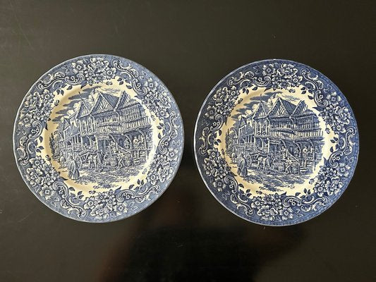 English Ironstone Plates fom Royal Tudor Ware, 1960s, Set of 8-AVC-1703702