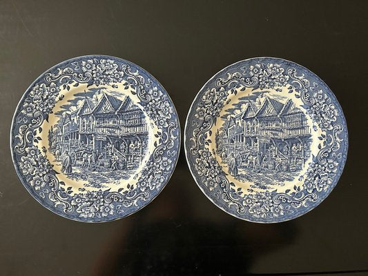 English Ironstone Plates fom Royal Tudor Ware, 1960s, Set of 8-AVC-1703702