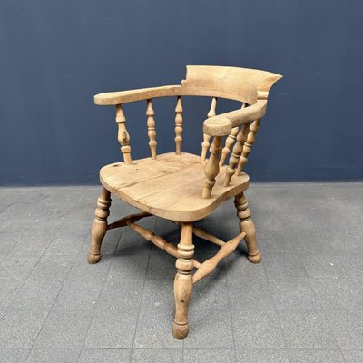 English Light Beech Wood Captain Chair-NPL-2016948