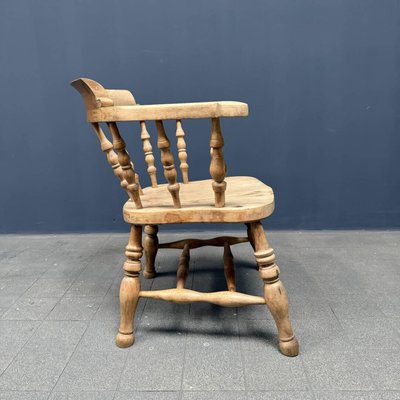 English Light Beech Wood Captain Chair-NPL-2016948