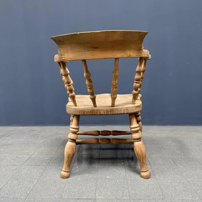 English Light Beech Wood Captain Chair-NPL-2016948