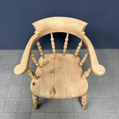 English Light Beech Wood Captain Chair-NPL-2016948