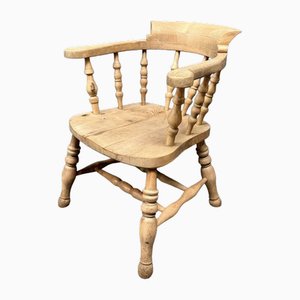 English Light Beech Wood Captain Chair-NPL-2016948