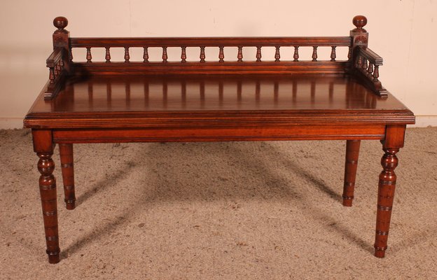 English Mahogany Bench, 1800s-HPU-1290680