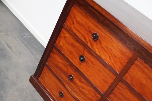 English Mahogany Commode Bank of Drawers, 1930s-XO-1287088