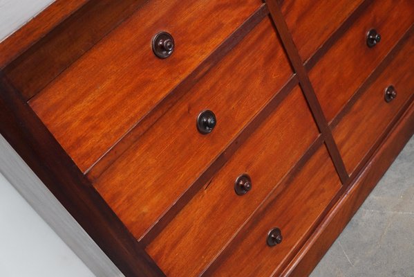 English Mahogany Commode Bank of Drawers, 1930s-XO-1287088