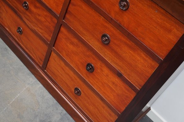 English Mahogany Commode Bank of Drawers, 1930s-XO-1287088