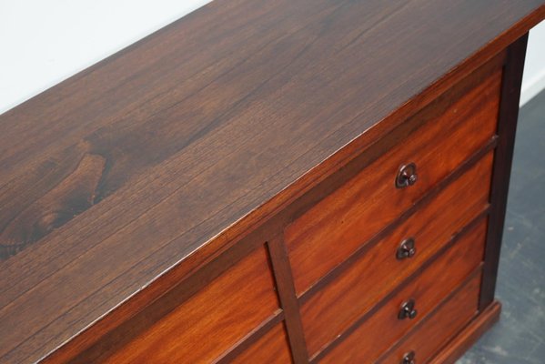 English Mahogany Commode Bank of Drawers, 1930s-XO-1287088