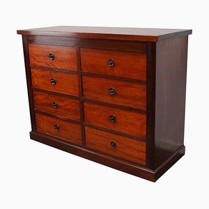 English Mahogany Commode Bank of Drawers, 1930s-XO-1287088