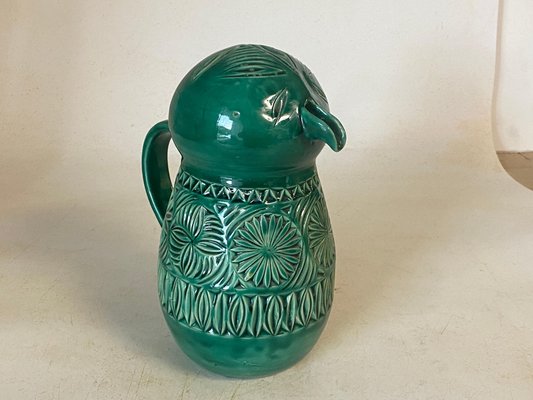 English Majolica Green Bird Jug, 1960-UR-1782951