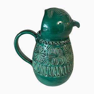 English Majolica Green Bird Jug, 1960-UR-1782951