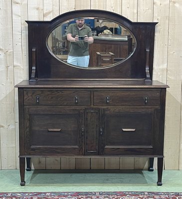 English Oak Serving Trolley, Early 20th Century-QYF-974892