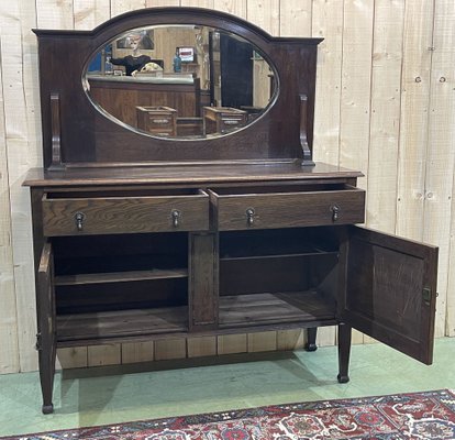 English Oak Serving Trolley, Early 20th Century-QYF-974892