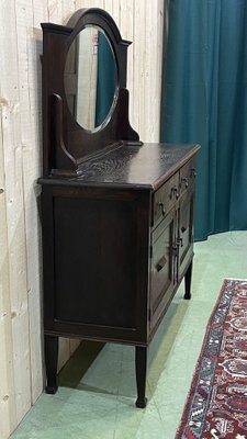 English Oak Serving Trolley, Early 20th Century-QYF-974892