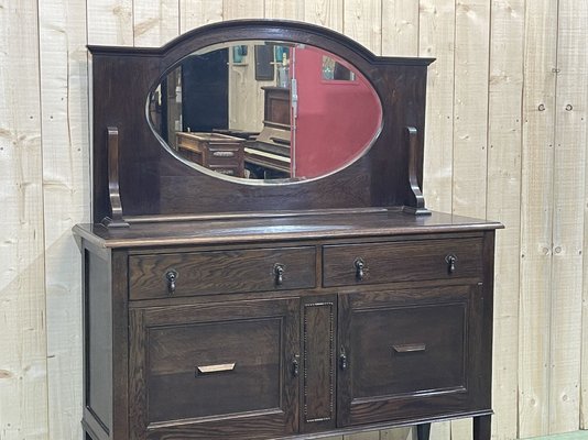 English Oak Serving Trolley, Early 20th Century-QYF-974892