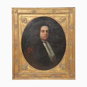 English School Artist, Portrait of Gentleman, 18th Century, Oil on Canvas, Framed-DCO-1431094