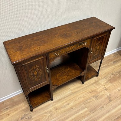 English Sideboard in Rosewood with Boxwood Inlay, 1900-ALF-2033466