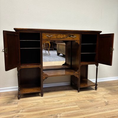 English Sideboard in Rosewood with Boxwood Inlay, 1900-ALF-2033466