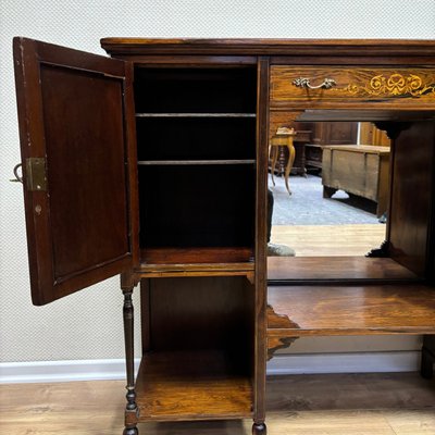 English Sideboard in Rosewood with Boxwood Inlay, 1900-ALF-2033466