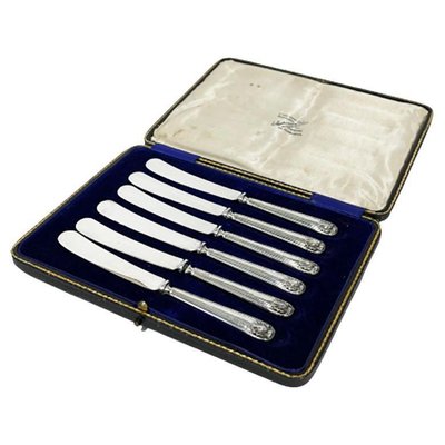 English Silver Butter Knives from Maxfield & Sons Ltd, Sheffield, 1913-UCH-1224222