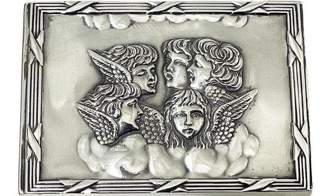 English Silver Match Box Cover by Henry Matthews, 1903-UCH-1820469