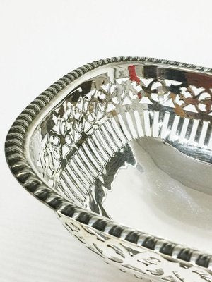 English Sterling Silver Fruit Basket from James Deakin & Sons, 1928-UCH-1224621