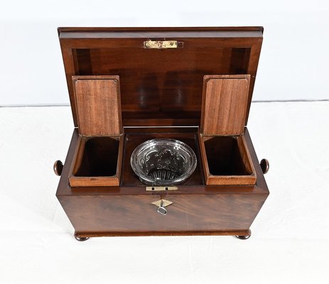 English Tea Caddy in‘ Mahogany, 19th Century-RVK-1745457