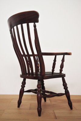 English Victorian Windsor Farm Chairs, Set of 4-KNM-1017082