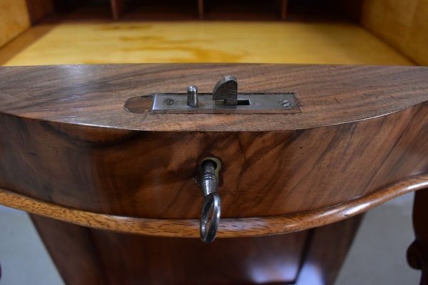 English Walnut Davenport Secretaire, 1800s-RVK-839703