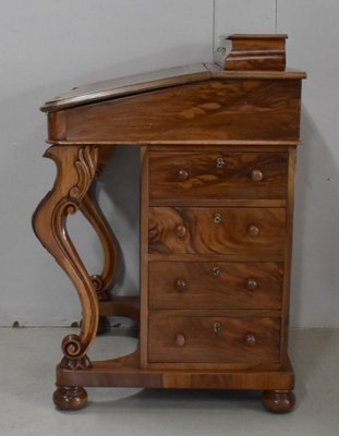 English Walnut Davenport Secretaire, 1800s-RVK-839703