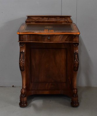 English Walnut Davenport Secretaire, 1800s-RVK-839703