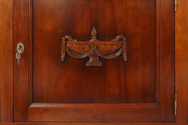 English Wooden Bookcase Cabinet, 1950s-YSY-1815203