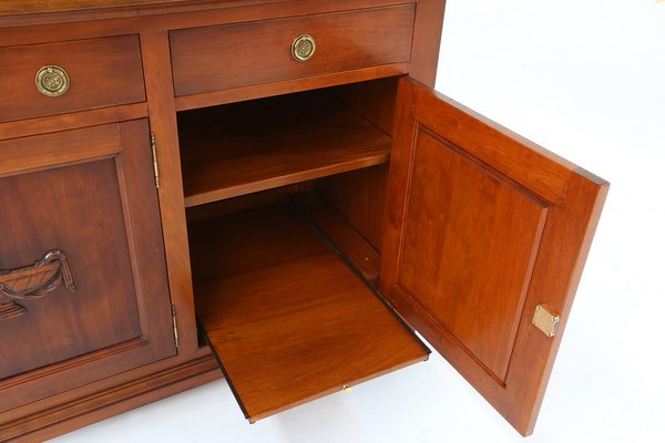 English Wooden Bookcase Cabinet, 1950s-YSY-1815203