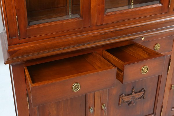 English Wooden Bookcase Cabinet, 1950s-YSY-1815203